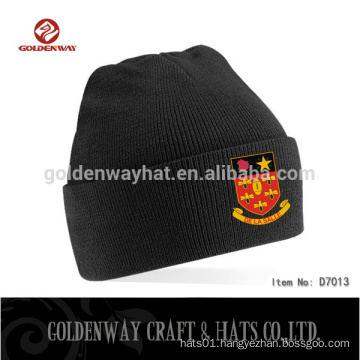 Custom Patch Cap Hat Long Acrylic Beanie Knitted Hat Winter Hat